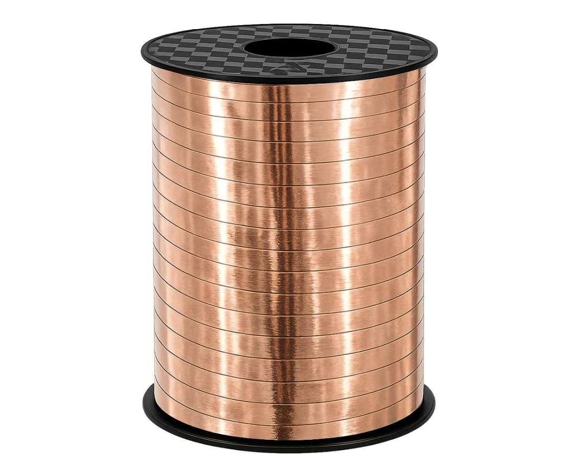 Tasiemka/wstążka metaliczna różowo-złota, 500 y (458 m)